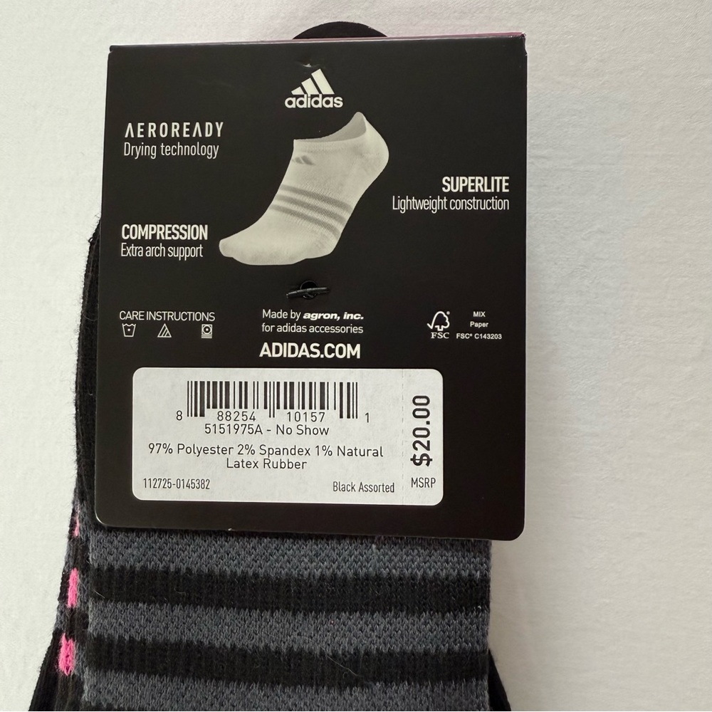 Adidas Women's Socks, 6 Pack - Picture 6 of 6